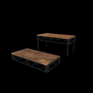 Steel Deck Stage 3D model