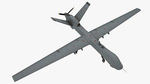 Unmanned Combat Air Vehicle MQ 9 Reaper UAV 3D model