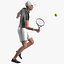 3D elderly man sport wear