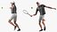 3D elderly man sport wear