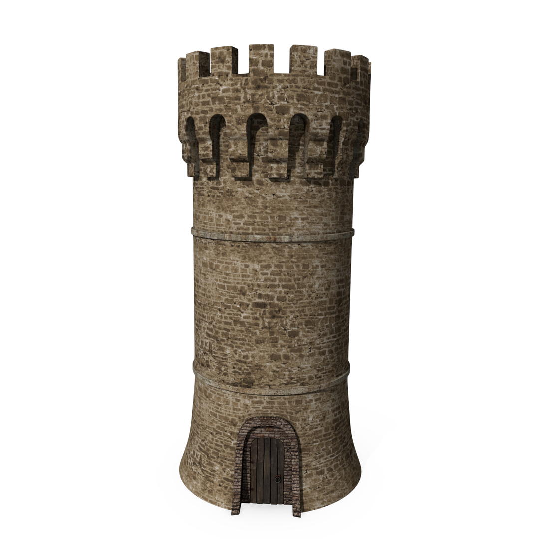 Medieval Castle Tower 3d Model