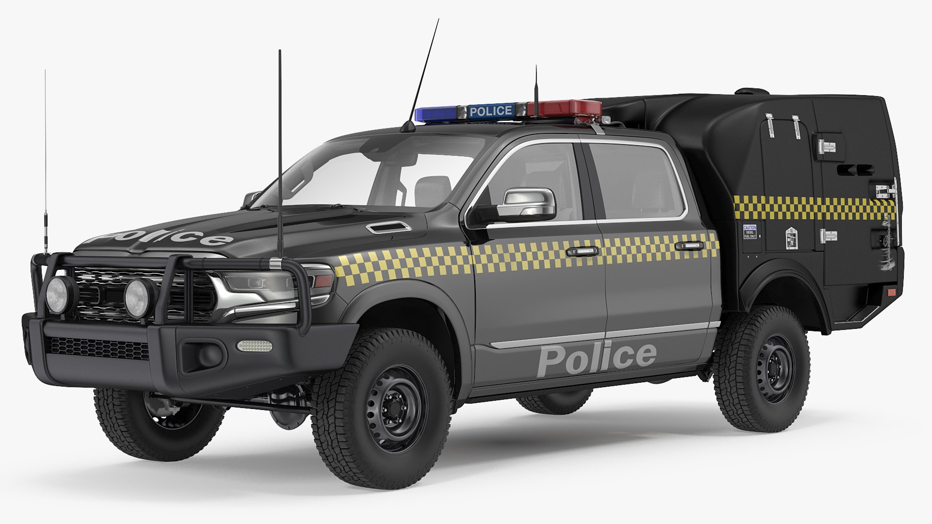 Prisoner Transport Vehicle 3D model preview