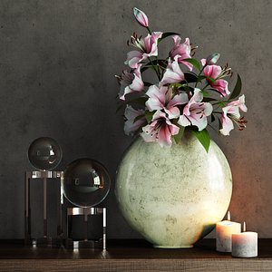 3d model of flowers