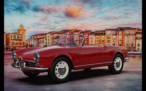 Alfa Romeo Spider 1955 3D model