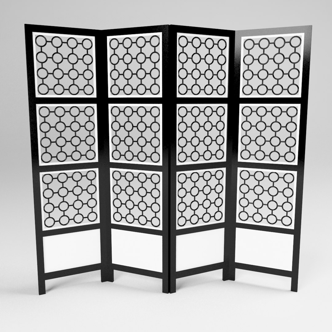 3d model room divider