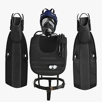 Diving Equipment with Fins