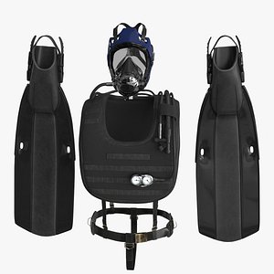 Diving Equipment with Fins