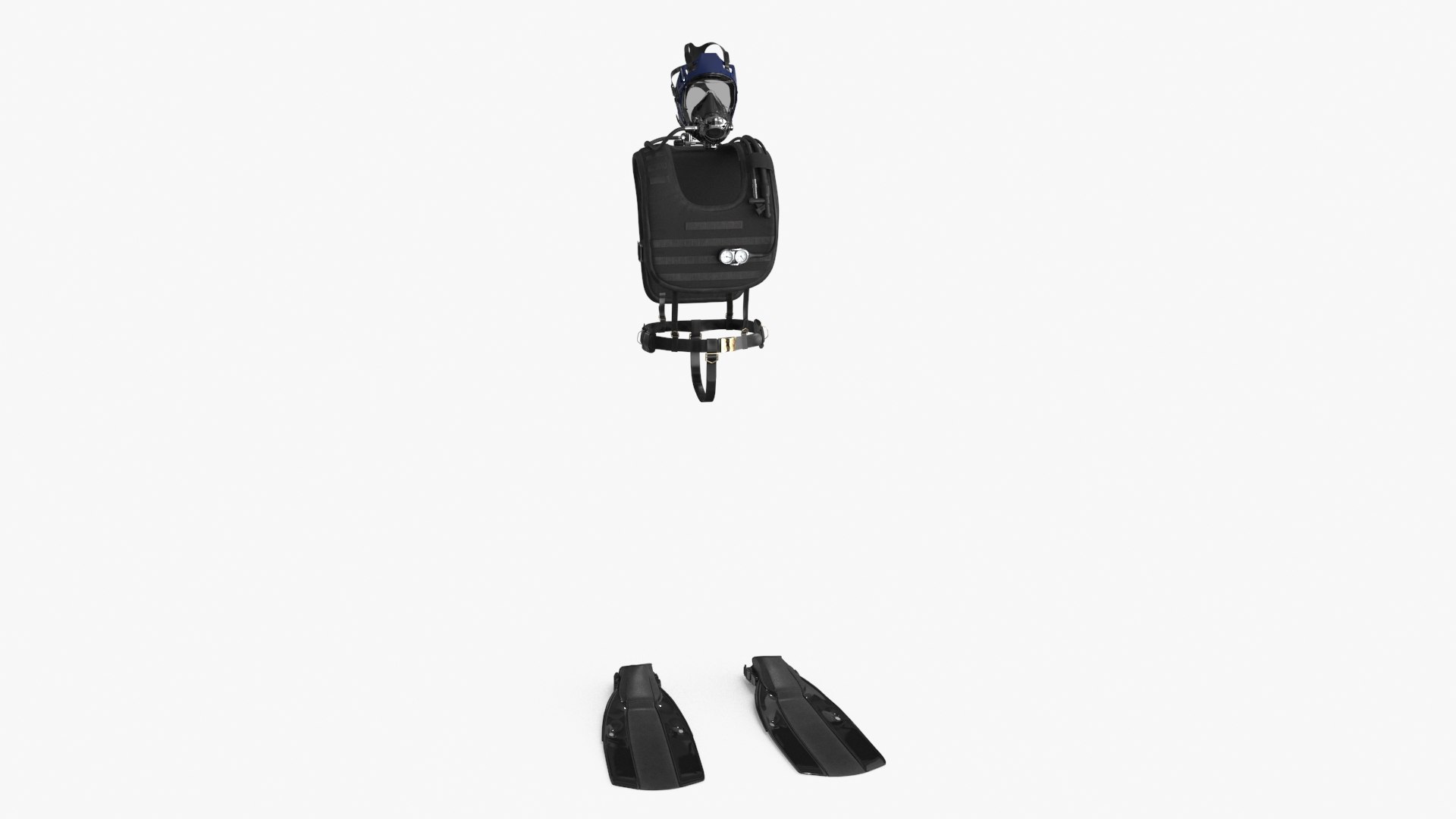 Diving Equipment With Fins Model - TurboSquid 2180941