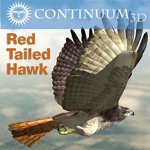 Red Tailed hawk - Rigged for Lightwave