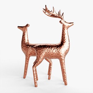 3D model Copper Reindeer Decoration