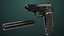 Pistola 05 preta com todas as texturas PBR Unity UE incluídas