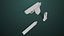 Pistola 05 preta com todas as texturas PBR Unity UE incluídas