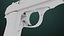 Pistola 05 preta com todas as texturas PBR Unity UE incluídas