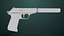 Pistola 05 preta com todas as texturas PBR Unity UE incluídas