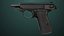 Pistola 05 preta com todas as texturas PBR Unity UE incluídas