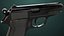 Pistola 05 preta com todas as texturas PBR Unity UE incluídas