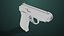 Pistola 05 preta com todas as texturas PBR Unity UE incluídas