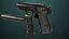 Pistola 05 preta com todas as texturas PBR Unity UE incluídas