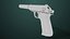 Pistola 05 preta com todas as texturas PBR Unity UE incluídas