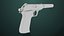 Pistola 05 preta com todas as texturas PBR Unity UE incluídas