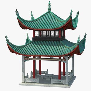 chinese pagoda 02 3D model