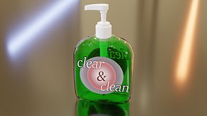 liquid hand soap 3D model