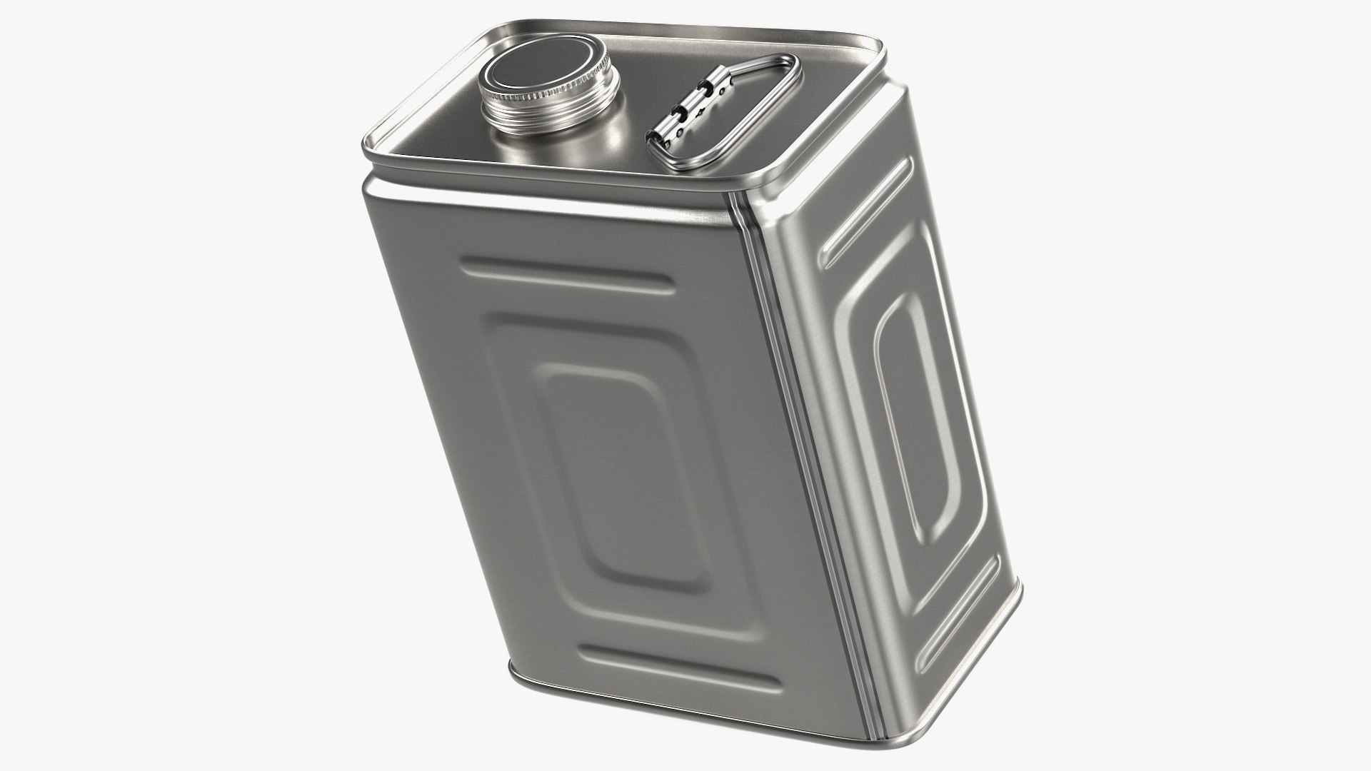 Olive Oil 2 Litre Metal Can 3D model preview