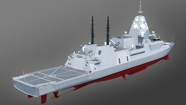 Hunter Class Frigate Sea 3d Turbosquid