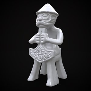 Holding God Statue Print