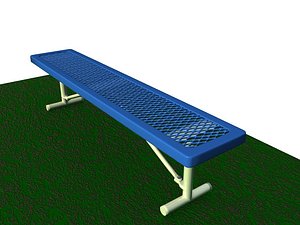 park bench prototype b 3d model