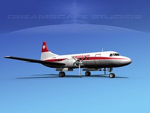 3d propellers convair 340 model