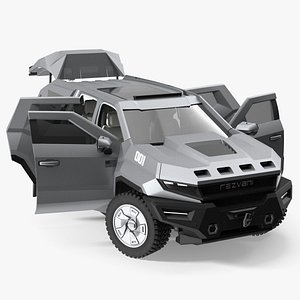 2023 Rezvani Vengeance Armored SUV Lights On Rigged