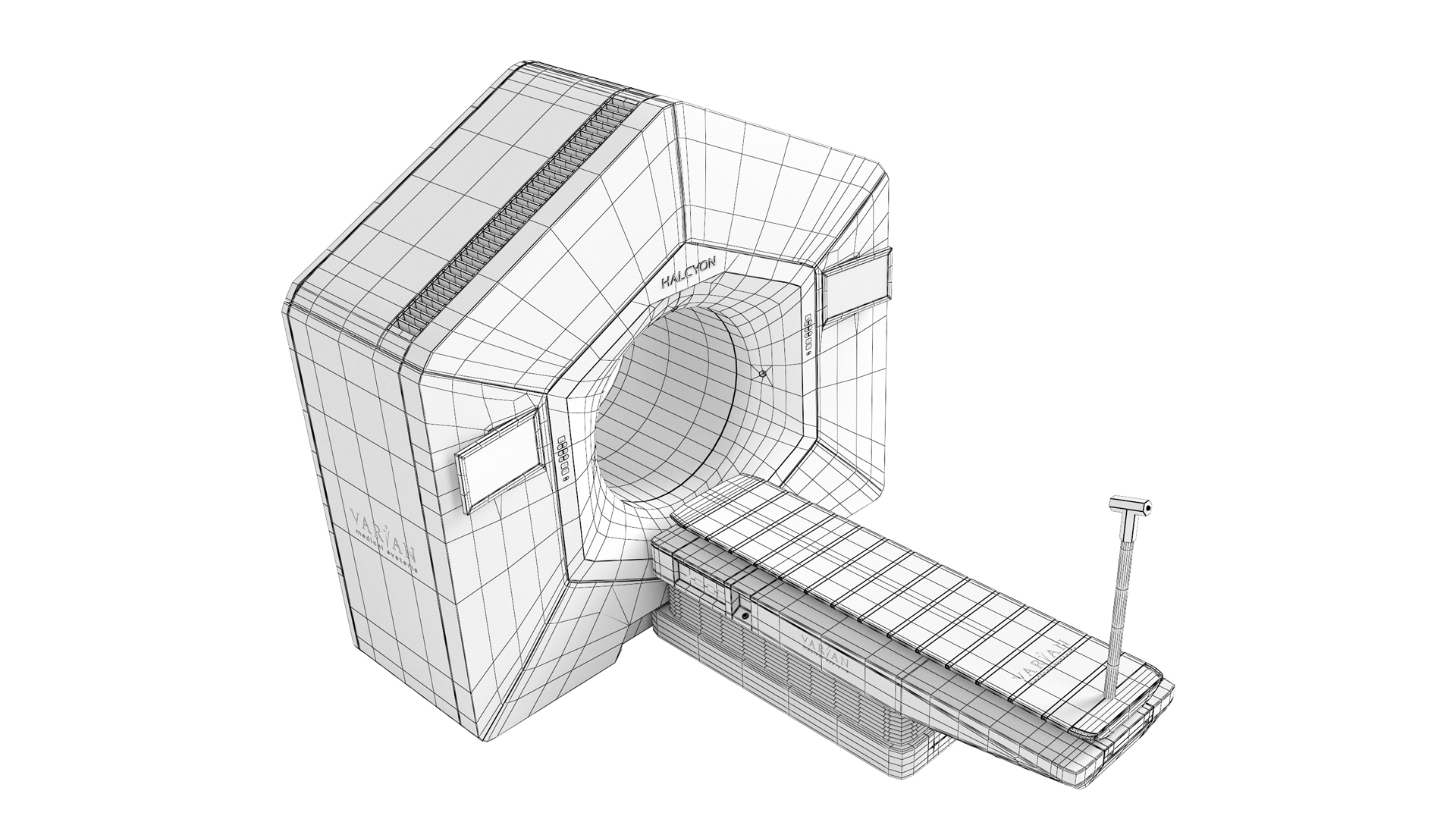 modèle 3D de Système de radiothérapie à accélérateur linéaire Varian ...