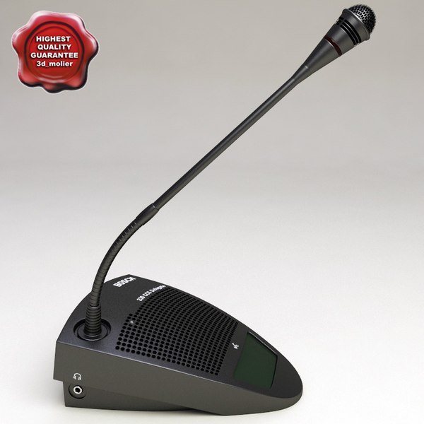 Delegiertenmikrofon 3D-Modell TurboSquid 496297
