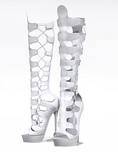 3D Gladiator Boots model