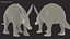 African Mammals Rigged for Cinema 4D Collection 2 3D model