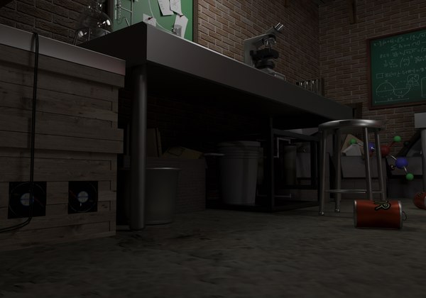 Laboratory lab basement model - TurboSquid 1678705