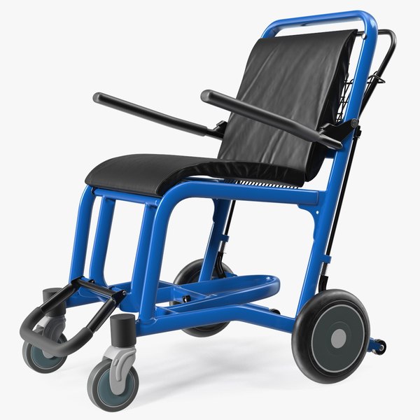 3D Airport Wheelchair Blue