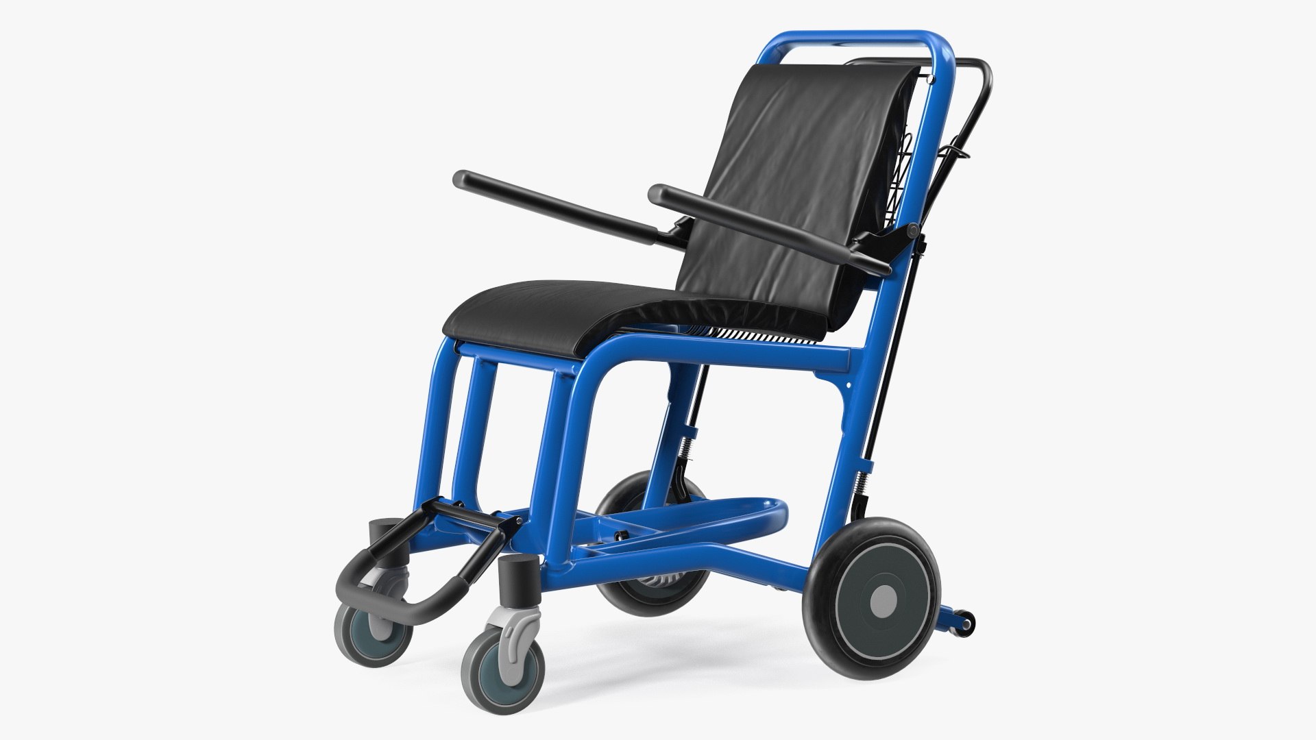 Airport Wheelchair Blue 3D model preview