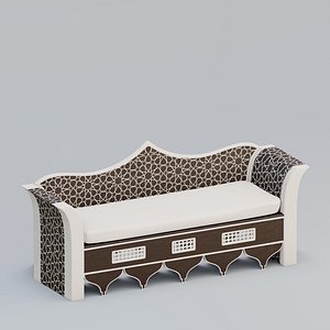 Moroccan wooden daybed