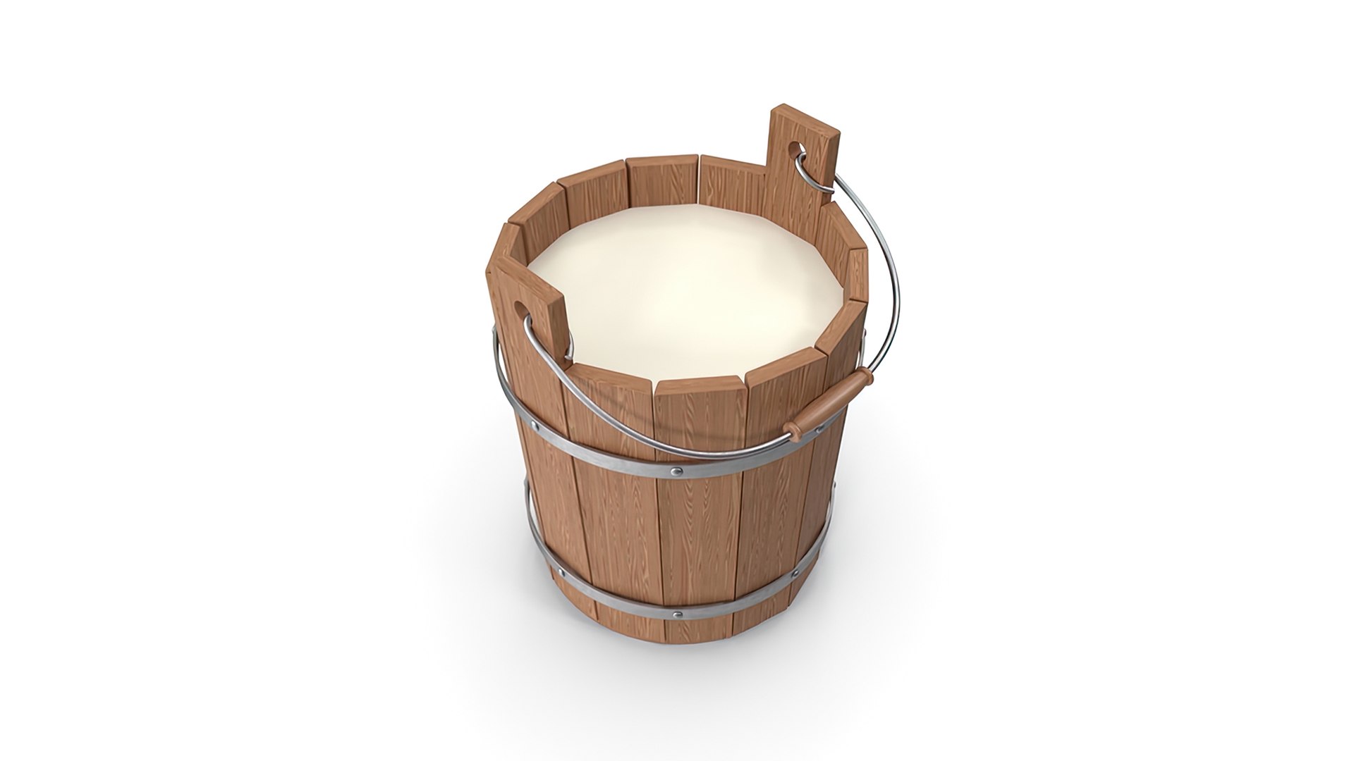Milk Bucket 3D Model TurboSquid 2187610