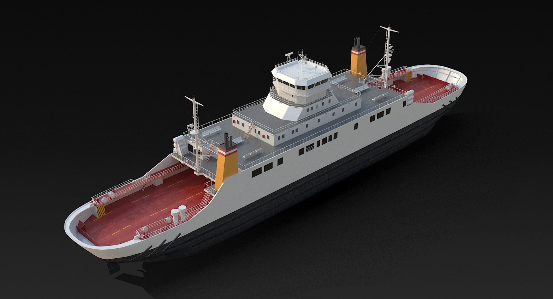 Car Ferry 3D Model - TurboSquid 1166581