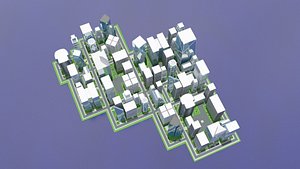 3d cityscape scene