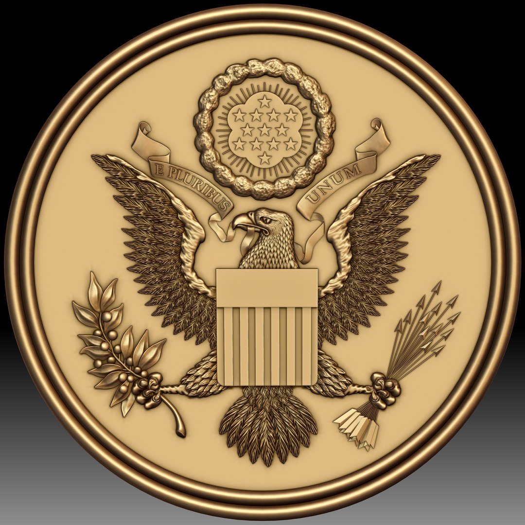 Great Seal of the United States model https://p.turbosquid.com/ts-thumb/7n/45Wbev/Ok/14/jpg/1723723464/1920x1080/fit_q87/ea1ea9370000231b2b23e46b5a1df9b0cdba1ff8/14.jpg