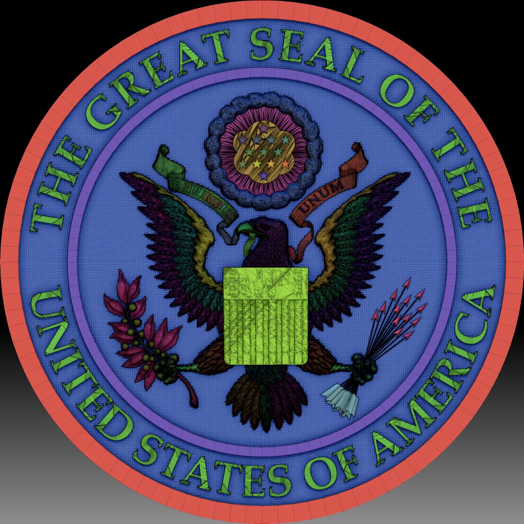 Great Seal of the United States model https://p.turbosquid.com/ts-thumb/7n/45Wbev/Uq/wireframe1/jpg/1723723525/1920x1080/fit_q87/df115aac84ecf512be47d649836e52d70286e8a3/wireframe1.jpg