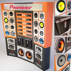 Demonstration stand for car stereos and acoustics