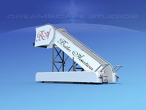 3d model airport stairs