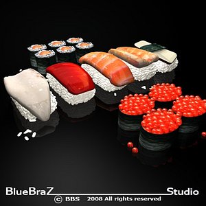 sushi food 3d model