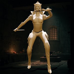 Vampire Rogue 3d Printable Fantasy Figure
