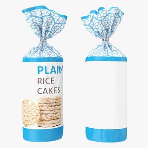 Rice cakes packaging 3D